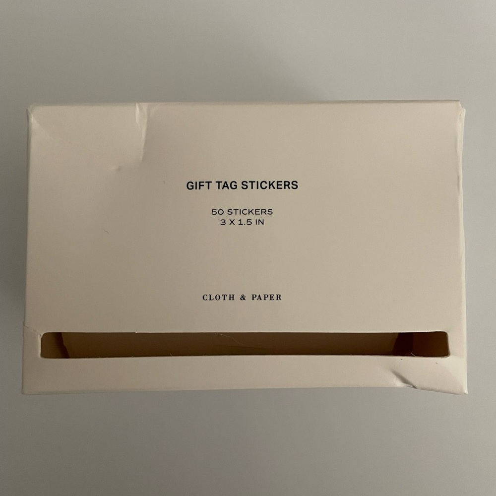 **FINAL PRICE** Cloth & Paper Gift Tag Stickers